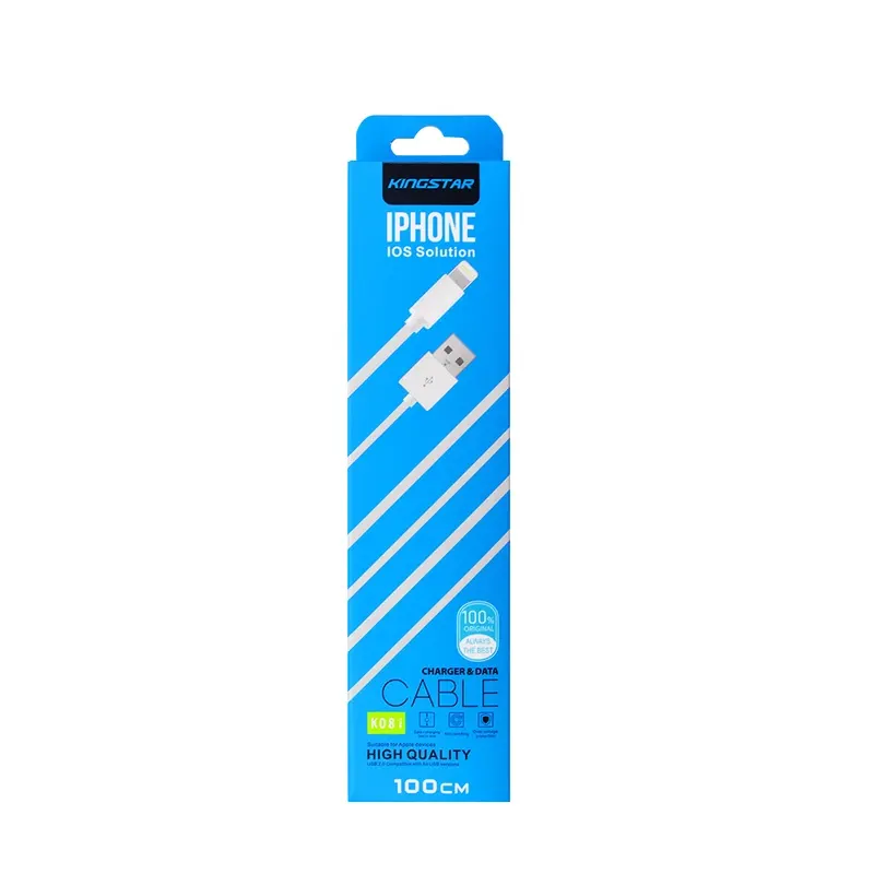 کابل شارژ USB به لایتنینگ کینگ استار مدل K08i طول 1 متر | KINGSTAR - Image 3