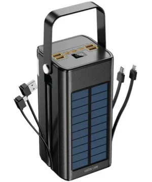 پاوربانک گرین لاین مدل Solar X ظرفیت 100000 میلی‌آمپر ساعت با شارژ سریع PD 20W
